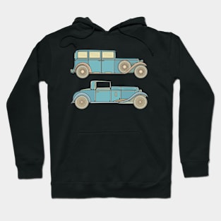 Blue Classic Car Hoodie